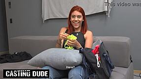 Big ass 18yo latina lingerie model roughly drilled deep on couch in homemade casting