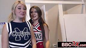 Best friend turns blonde cheerleader into BBC slut