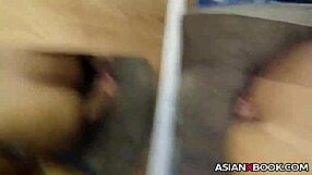 Asian babe endures savage deepthroat face fuck pounding in homemade hd