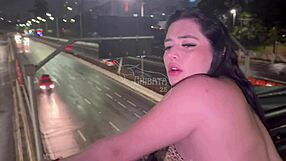 Monica Lima and Lalla Potira Fucked Publicly by 25cm Monster Cock