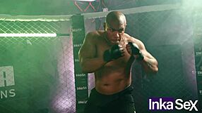 inka sex wrestler dominated by big pussy bodybuilder