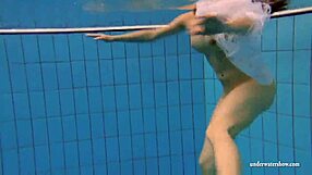 kristy is a hot babe with big boobs in the swimming pool