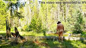 Simscristian05 naked walk to creek in sheer outfit July 2025