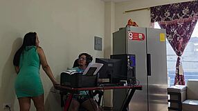 perverted stepmom seduces me from game into rough fuck