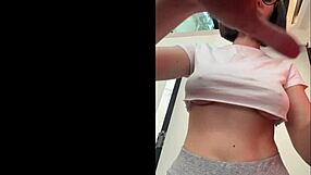 Cute petite latina nerd rides juicy dildo to loud orgasm