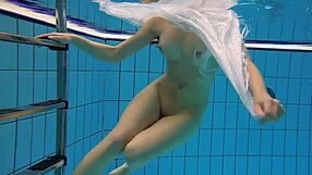 kristy is a hot babe with big boobs in the swimming pool