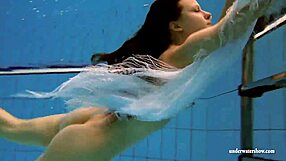 kristy is a hot babe with big boobs in the swimming pool