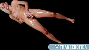 Tranny beauty jamie kelly in an oiled tour around her body