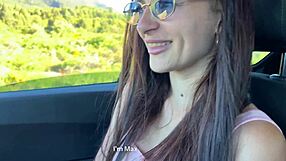 i offered her a ride but she wanted bush sex instead with her wet petite body