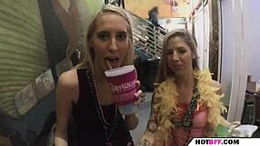 College Girls' Party Spirals into Wild Blonde Brunette Orgy