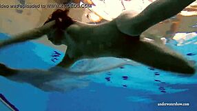 kristy is a hot babe with big boobs in the swimming pool