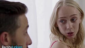 realityjunkies hot blonde ignites forbidden flames with her step brother in steamy homecoming
