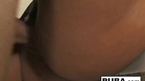 mason bends over kitchen counter for boyfriend's hardcore pussy pounding