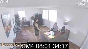 Sweet sinner maddy may rides her boss damon dice cock and gets his cum all over her creamy skin