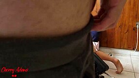 he caught me fingering my pink pussy and made me squirt so hard cherry adams