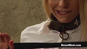 sensual lesbian madame uses big strapon to pleasure submissive slave
