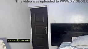 Horny babe gets pussy massaged then impaled on huge cock