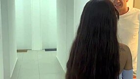 horny amateur neighbor with big ass takes bareback pounding from huge cocked guy