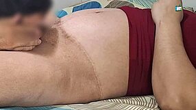 married housewife cums hard getting licked by cuckold hubby almost caught by son part 2!