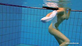 kristy is a hot babe with big boobs in the swimming pool