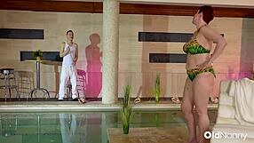 i crave fucking oldnanny's redhead mature poolside
