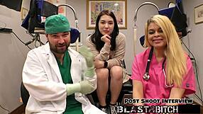 yo mina moon spreads wide as her pussy takes massive cum blast pov backstage