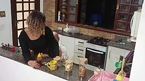 anal sex with hotwife unfaithful wife in the bar pantry