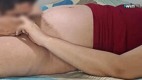 married housewife cums hard getting licked by cuckold hubby almost caught by son part 2!