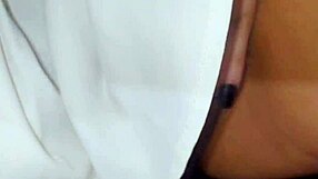 Just a cute girl in white skirt being naughty