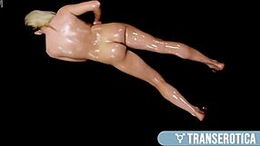 Tranny beauty jamie kelly in an oiled tour around her body