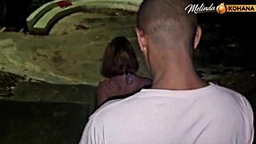 melinda kohana's tight asian pussy wrecked by bbc in public square creampie