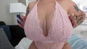 Big Natural Titties Bounce While She Rides That Huge Cock Hard