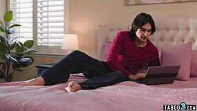 petite latina teen rides her bfs big dick raw