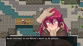 Makina Modder H-Scene 02 - Fallen Makina Is Tied Up And Convinces Bandit Leader Bardo To Allow Her To Become His Woman Through Dogeza The Use Of Her Throat Pussy And A Massive Facial