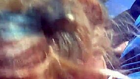 cheating blonde whore sucks cock and takes facial