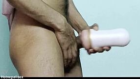 Extreme jerking with fleshlight