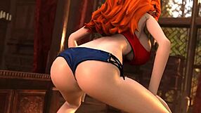 nami twerks her sexy ass in a bikini