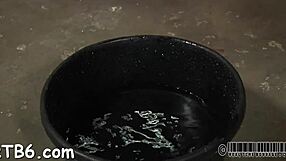 Caged Beauty Whipped Hard On Smooth Ass