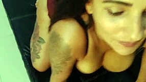 Natural big tits spray milk while milking big pussy on cock