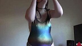 swimsuit big ass and belly button spray fetish