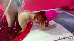 redhead pawg gets big wet ass destroyed in jacuzzi