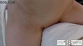 amazing body girl with adorable natural boobs teases