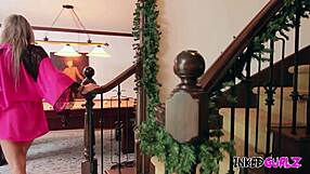 Inked gurlz big boobs milf fucked hard in stairs