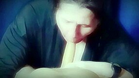 sucking my man and swallowing his huge milky load of cum