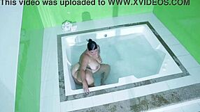 strong sex in the pool my stepmom likes my cock