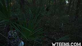 Petite teen michelle gives blowjob before riding