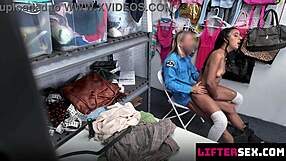 innocent glasses cant save her from officers thick cock