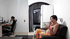 Mistress visits cheating wife at home while husband works