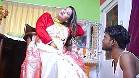 Rich indian bhabhi gives servant deepthroat and creampie