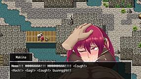 Makina Modder H-Scene 02 - Fallen Makina Is Tied Up And Convinces Bandit Leader Bardo To Allow Her To Become His Woman Through Dogeza The Use Of Her Throat Pussy And A Massive Facial